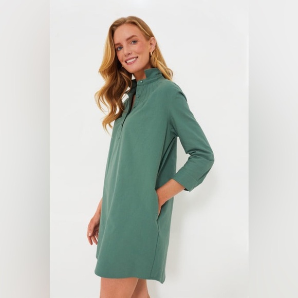 Pomander Place | Tuckernuck Women's Green Polly Dress Size Small Closet Staple - Picture 2 of 9